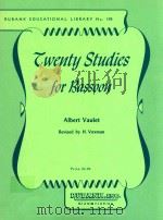 twenty studies for bassoon（ PDF版）