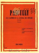 15 Capricci a guisa di studi per oboe borgonovo 1980 PDF电子版封面