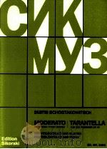 Moderato Erstdruck/First Edition tarantella aus der filmmusik op .97 for violoncello and piano ed.nr 1986 PDF电子版封面