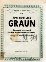 Konzert in c-moll für Oboe Streich-Orchester und Continuo concerto for oboe strings and continuo in（1953 PDF版）