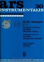 ars instrumentalis Concerto à 5 in d for flute strings and continuo Erstdruck/first edition (Brinckm（1959 PDF版）