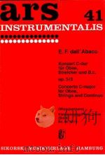concerto c-major vfor oboe strings and continuo (Winschermann) Klavierauszug/piano score (Buck) Ed.N（1966 PDF版）