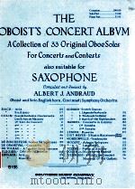 THE OBOIST'S CONCERT ALBVM a collection of 33 origital oboe solos for concerts and contests als 1958 PDF电子版封面 S.Verroust