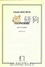 monodie pour cor anglais opus 216 n°11 1989 PDF电子版封面