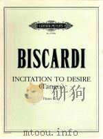 Incitation to Desire (tango) Piano Solo 1996 PDF电子版封面