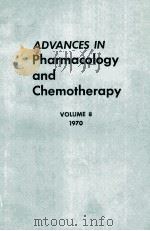 PHARMACOLOGY AND CHEMOTHERAPY VOLUME 8（1970 PDF版）