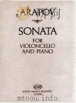 BORIS Arapov Sonata for violoncello and piano z.13692（1989 PDF版）