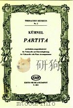 Kühnel partita gordonkára zongorakísérettel for violoncello with piano accompaniment a.2821（1958 PDF版）