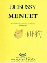 claude achille Debussy Menuet Transcription pour Violoncelle et Piano par z.13 193（1987 PDF版）
