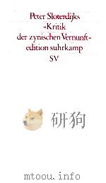 Peter Sloterdijks 1987 PDF电子版封面 351811297X