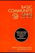 BASIC COMMUNITY LAWS  FOURTH EDITION（1993 PDF版）