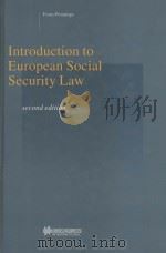 INTRODUCTION TO EUROPEAN SOCIAL SECURITY LAW  SECOND EDITION（1998 PDF版）