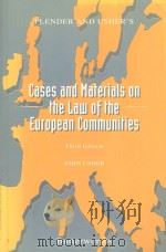 PLENDER AND USHER'S CASES AND MATERIALS ON THE LAW OF THE EUROPEAN COMMUNITIES  THIRD EDITION（1993 PDF版）