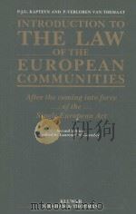 INTRODUCTION TO THE LAW OF THE EUROPEAN COMMUNITIES  AFTER THE COMING INTO FORCE OF THE SINGLE EUROP（1990 PDF版）