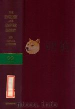 THE ENGLISH AND EMPIRE DIGEST  WITH COMPLETE AND EXHAUSTIVE ANNOTATIONS  REPLACEMENT VOLUME 22（1974 PDF版）