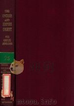 THE ENGLISH AND EMPIRE DIGEST  WITH ANNOTATIONS  REPLACEMENT VOLUME 25（1981 PDF版）
