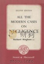 ALL THE MODERN CASES ON NEGLIGENCE SECOND EDITION 1964 PDF电子版封面