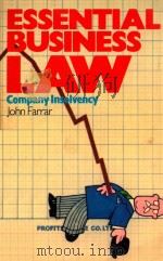 ESSENTIAL BUSINESS LAW  COMPANY INSOLVENCY（1979 PDF版）
