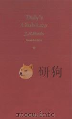 DALY'S CLUB LAW  SEVENTH EDITION（1979 PDF版）