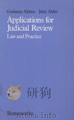 APPLICATIONS FOR JUDICIAL REVIEW LAW AND PRACTICE 1985 PDF电子版封面 0406273200