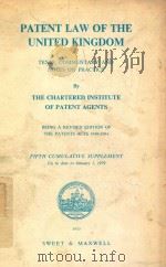 PATENT LAW OF THE UNITED KINGDOM（1979 PDF版）