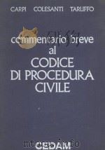 COMMENTARIO BREVE AL CODICE DI PROCEDURA CIVILE（1984 PDF版）