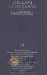 THE LAWS OF SCOTLAND  STAIR MEMORIAL ENCYCLOPAEDIA  VOLUME 14（1988 PDF版）