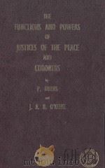 THE FUNCTIONS AND POWERS OF JUSTICES OF THE PEACE AND CORONERS（1968 PDF版）
