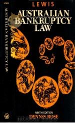 AUSTRALIAN BANKRUPTCY LAW  NINTH EDITION（1990 PDF版）
