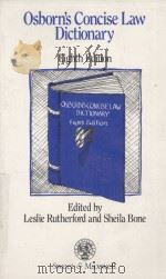 OSBORN'S CONCISE LAW DICTIONARY EDGHTH EDITION 1993 PDF电子版封面 0421389001