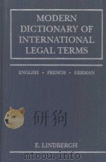 MODERN DICTIONARY OF INTERNATIONAL LEGAL TERMS  ENGLISH·FRENCH·GERMAN（1992 PDF版）
