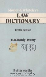 MOZLEY AND WHITELEY'S LAW DICTIONARY  TENTH EDITION（1988 PDF版）