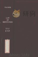 THE LAW OF RESTITUTION  VOLUME I（1978 PDF版）