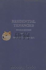 RESIDENTIAL TENANCIES  FOURTH EDITION（1983 PDF版）