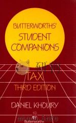 BUTTERWORTHS' STUDENT COMPANIONS  TAX  THIRD EDITION（1993 PDF版）