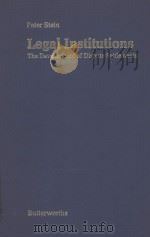 LEGAL INSTITUTIONS  THE DEVELOPMENT OF DISPUTE SETTLEMENT（1984 PDF版）