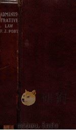 ADMINISTRATIVE LAW（1940 PDF版）