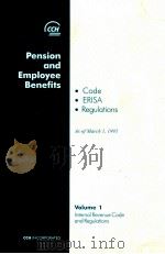 PENSION AND EMPLOYEE BENEFITS  CODE·ERISA·REGULATIONS  VOLUME 1（1995 PDF版）