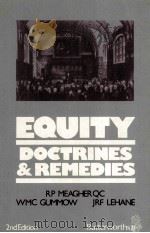 EQUITY DOCTRINES AND REMEDIES SECOND EDITION 1984 PDF电子版封面 040949142X