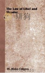 THE LAW OF LIBEL AND SLANDER（1891 PDF版）
