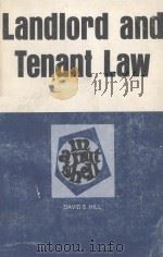 LANDLORD AND TENANT LAW  IN A NUTSHELL（1979 PDF版）