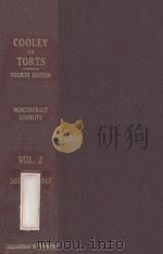 A TREATISE ON THE LAW OF TORTS OR THE WRONGS WHICH ARISE INDEPENDENTLY OF CONTRACT VOLUME 2 FOURTH 1932 PDF电子版封面 D.AVERY HAGGARD