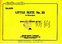 full score Little Suite No.Ⅲ for Brass Band malcolm arnold op.131（1988 PDF版）