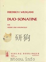Duo-sonatine fur Violine und Violoncello   1958  PDF电子版封面     