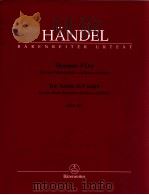 Trio sonata in F major for two treble recorders and Basso continuo HWV 405 urtext of the halle hande（1988 PDF版）