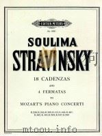 18 Cadenzas and 4 Fermatas to Mozart's Piano Concerti K.238 K.246 K.365 K.413 K.466 K.467 K.482（1957 PDF版）