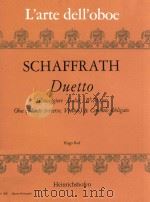 Duetto Sib maggiore·B-dur·Bb Major oboe Flauto traverso Violino & Cembalo obbligato hugo ruf pegasus PDF电子版封面 Christoph Schaffrath