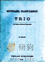 Trio fur Violine Viola und Violoncello stimmen 06 025 1975 PDF电子版封面