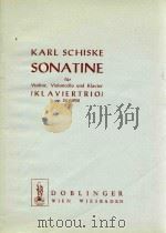Sonatine fur Violine Violoncello und Klavier Klaviertrio op.34/1952（1956 PDF版）