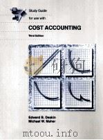 Study guide for use with cost accounting.3rd ed.（1991 PDF版）